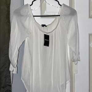 White off the shoulder top